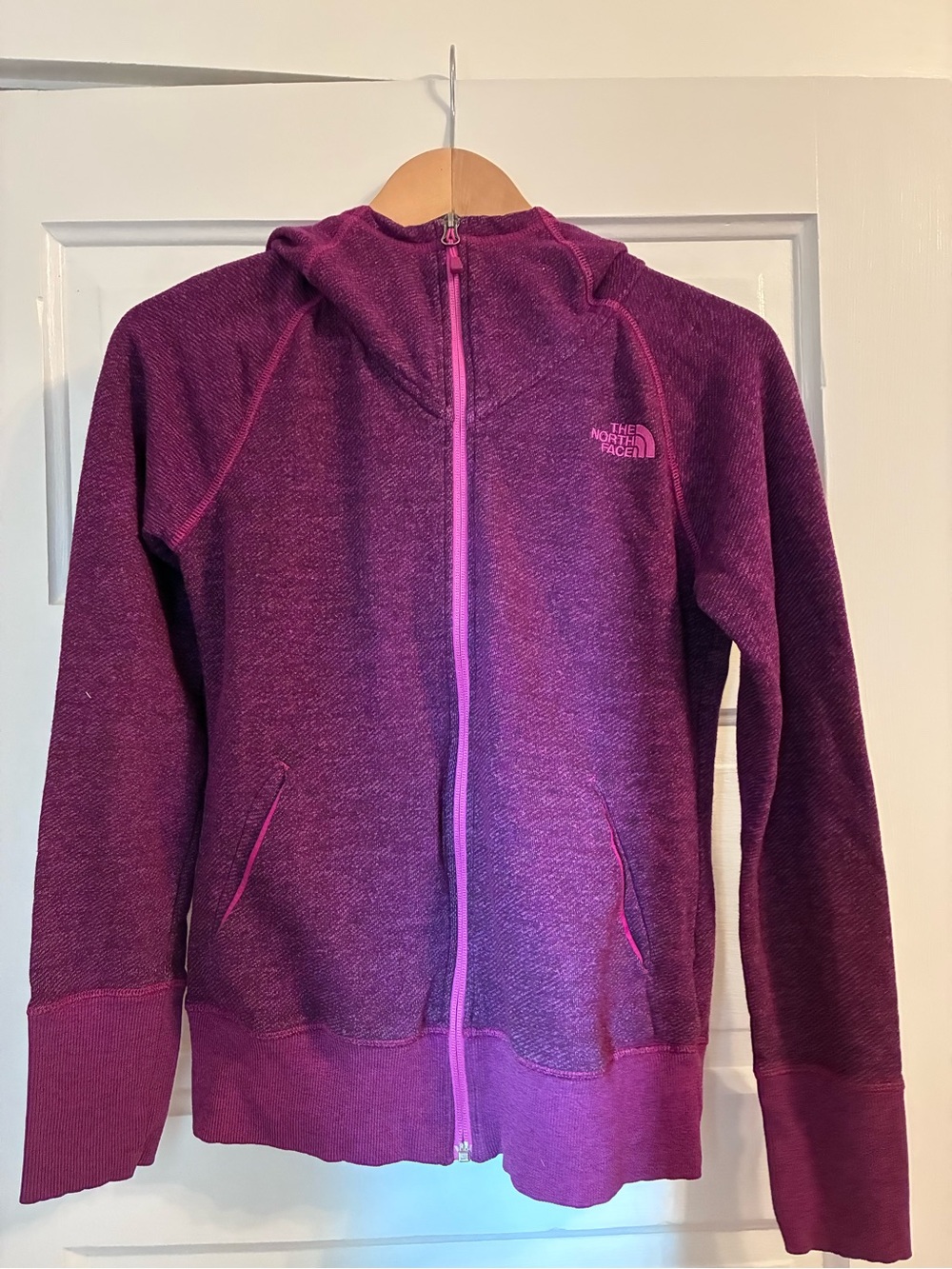 The North Face Full Zip Petra Hoodie Jacket Magenta Women’s Size Small